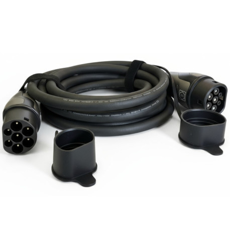 Зарядный кабель EVCar Type2 - Type2 (32A, 22кВт)-1