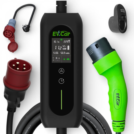 Зарядное EVCar  M2-11WF  6-16A  WiFi (11кВт, 3 фазы)